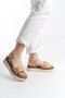 Nude Colored New Season Women's Buckle Sandals 09833 - 4