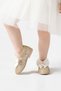 Shuu Bow Broken Glass Stone Coated Girl's Shoes (gold) - 2