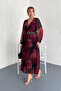 women lined midi length chiffon dress NBK20301 - 3