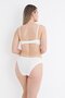 Small Diamond Pattern Padded Bra Set - 4
