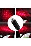 مصباح LED لسقف السيارة الداخلي بتصميم نجوم بمنفذ USB لخلق اجواء خيالىة بلون احمر