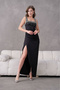 Women Stone Detailed Strap Long Evening Dress Nbs9367 - 5