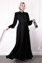 Black Sleeve Gimped Embroidered Ferace