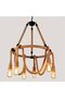 Nordic Retro Pendant Lamp, Wrought Iron Hanging Light, Height Adjustable Chandelier for Loft & More