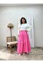 Pink Poplin Layered Skirt - 2