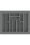 Gray Color Drawer Cutlery Ladle 62X49 cm (Adaptable to 55X40 cm Dimensions) - 2
