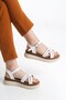 Tolgado Women's Daily Cross Model High Sole Sandals - 3