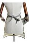 Summer Vibes Slogan Cotton Linen Pocket Kitchen Apron 55X70 Cm-Grey - 3