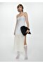 Tie Detailed Satin Dress - 2