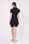 Passion Women's Short Sleeve Sports Jumpsuit Black - 3