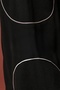 Men's Two Yarn Seasonal Fleto Pocket Wide Leg Ribbed Black Oversize Sweatpants - 4