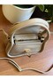Women's Shoulder Bag with Colorful Lock Detail - 4