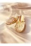 Gold Color Hanging Square Plate Model Women's Earrings - 2