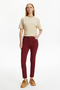 Men's Burgundy Skinny Fit Jean Trousers