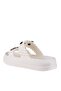 Women's Stoned Stylish Comfortable Daily Slippers White - 3