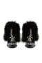 Suede Fur Detailed Women's Boots Black Fur Boots - 3