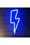 لافتة نيون LED بإضاءة صاعقة، أزرق، 35.8 سم - 5