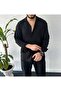 Aerobin Loose Fit Long Sleeve Textured Oversize Men's Shirt