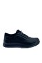 Men's Genuine Leather Casual Shoes / Black / Comfortable Sole / Vygr25Ya-4965