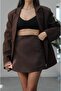 Brown High-Waist Skirt Shorts Kiera - 7