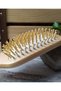 Wooden Hair Brush with Bamboo Bristles - Natural and Antistatic Comb - 4