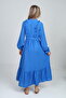 Girl's Long Aerobin Linen Hijab Dress - 7