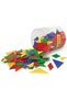 Σετ Tangram έξι χρωμάτων, 180 τεμάχια