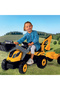 Tractor cu pedale și remorcă Builder Max, galben - 6