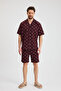 Men's 100% Cotton Patterned Premium Shorts - Woven Shorts - Home Wear - 2