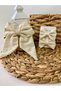 Cream Scallop Handmade Mother Daughter Classic Automatic Bow Buckle Special Design, Henna Wedding Women's Buckle - 8