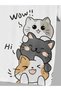 Kids Wow Cat Printed Oversize T-shirt - 3