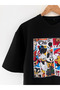 Unisex Cartoon Character Printed Oversize T-shirt - 3