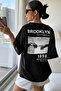 Brooklyn 1898 Hand Front Back Printed Oversize/Relaxed Cut Crew Neck Unisex Knitted T-shirt - 5