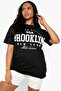 USA Brooklyn New York Printed Oversize T-shirt - 2