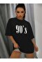 Plus Size Women's 90's Printed Oversize T-shirt - 4