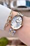 Gold Silver Color Women's Wristwatch and Bracelet - 2