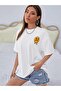 Design White Oversize No Rules! Printed T-shirt - 3