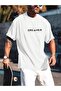 Dreamer Printed Oversize Crew Neck Summer Cotton T-shirt