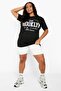 USA Brooklyn New York Printed Oversize T-shirt - 4