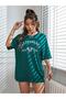 Plus Size Laguna Beach California Tennis Printed Oversize Nefti T-shirt - 3