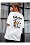 Plus Size Sad Bear Printed Oversize Cotton Unisex T-shirt