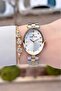 Gold Silver Color Women's Wristwatch and Bracelet - 3
