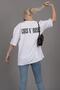 Plus Size Lies Exclusive Front and Back Printed Oversize T-shirt - 3