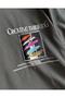 Plus Size Creative Thinking Front and Back Printed Oversize Crew Neck T-shirt - 4