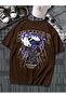 Plus Size Flower & Butterfly Flower & Butterfly Printed Oversize T-shirt