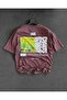 Chaos *** Sick Printed Oversize Crew Neck Tshirt