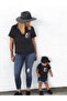 Mother Daughter Panda Printed Crew Neck Cotton T-shirt - 2