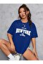 Plus Size The Young New York 1968 Printed Oversize T-shirt