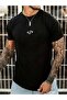 Script Code Printed Oversize Crew Neck Summer Cotton T-shirt