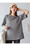 Plus Size Anthracite Bigger Bigger Bigger Better Printed Oversize T-shirt - 4